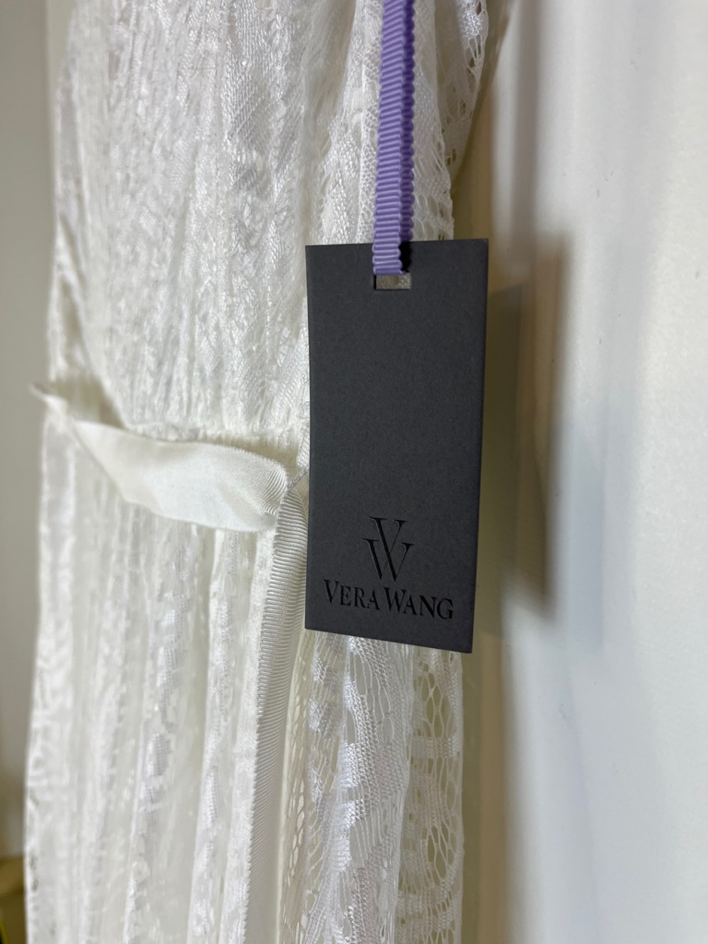 Vera Wang NWT White Lace Maxi Dress Sz 2 Bridal Destination Wedding Elopement - Picture 9 of 15